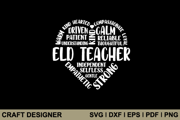 ELD Teacher Definition Svg Cut File