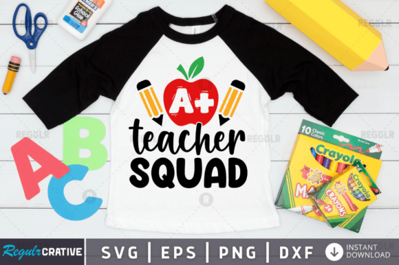 FREE a Teacher Squad Svg Design: Graphics and Crafts in Action