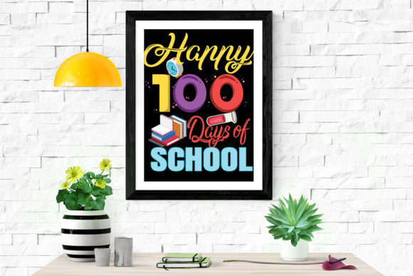 Happy 100 Days of School Graphics & Crafts
