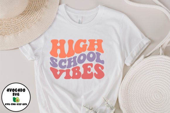 High School Vibes Svg Design: Graphics & Crafts for Creative Publishing