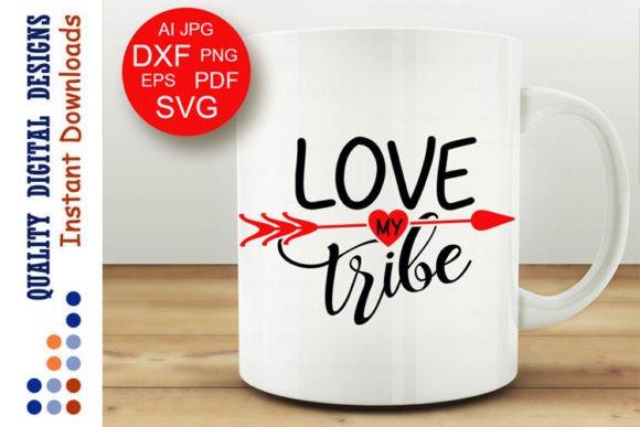 Love My Tribe SVG Arrow Art: A Versatile Design Asset for Crafts and Graphics