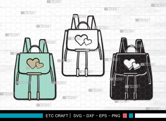 School Backpack SVG for Graphics & Crafts