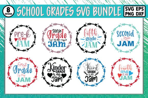 School Grades SVG Bundle: A Versatile Graphic Design Asset for Local Business Branding