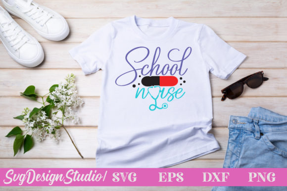 School Nurse SVG Cut File: Graphics and Crafts for Real Publishing