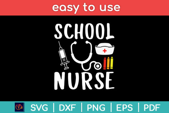 School Nurse Svg Design Cutting File