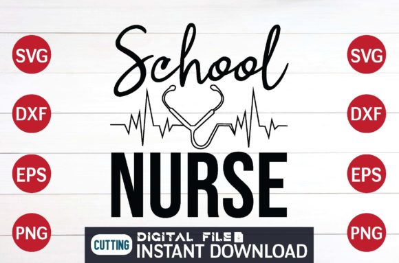 School Nurse Svg File Design Graphics and Crafts