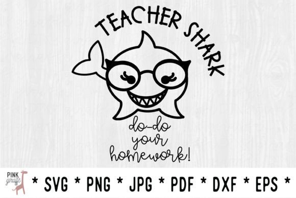 Teacher Shark SVG: Graphics for Crafts