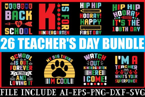 Teacher’s Day SVG Bundle: A Versatile Graphic Design Asset for Content Creators
